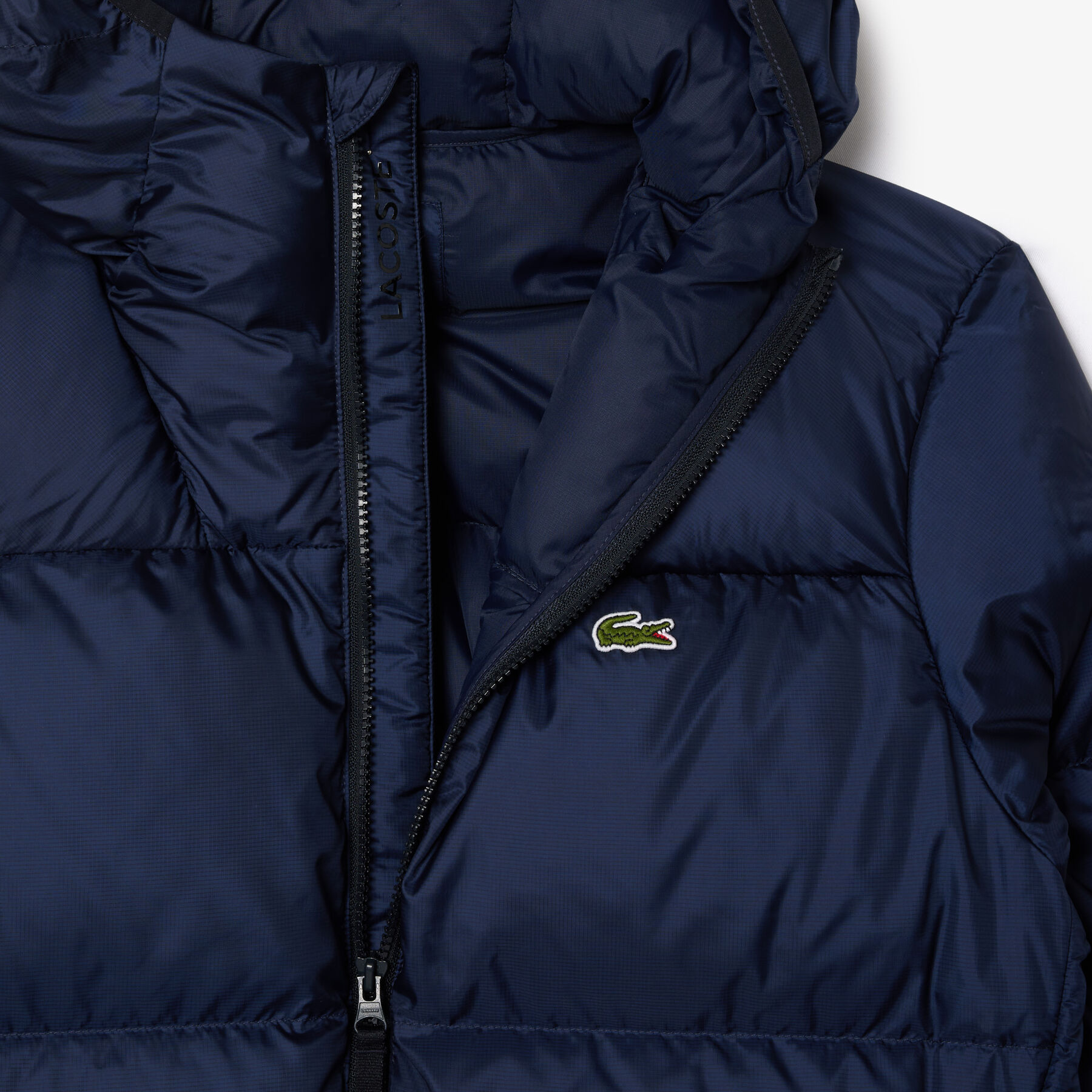Water-Repellent Hooded Down Jacket lacoste water repellent hooded down jacket
