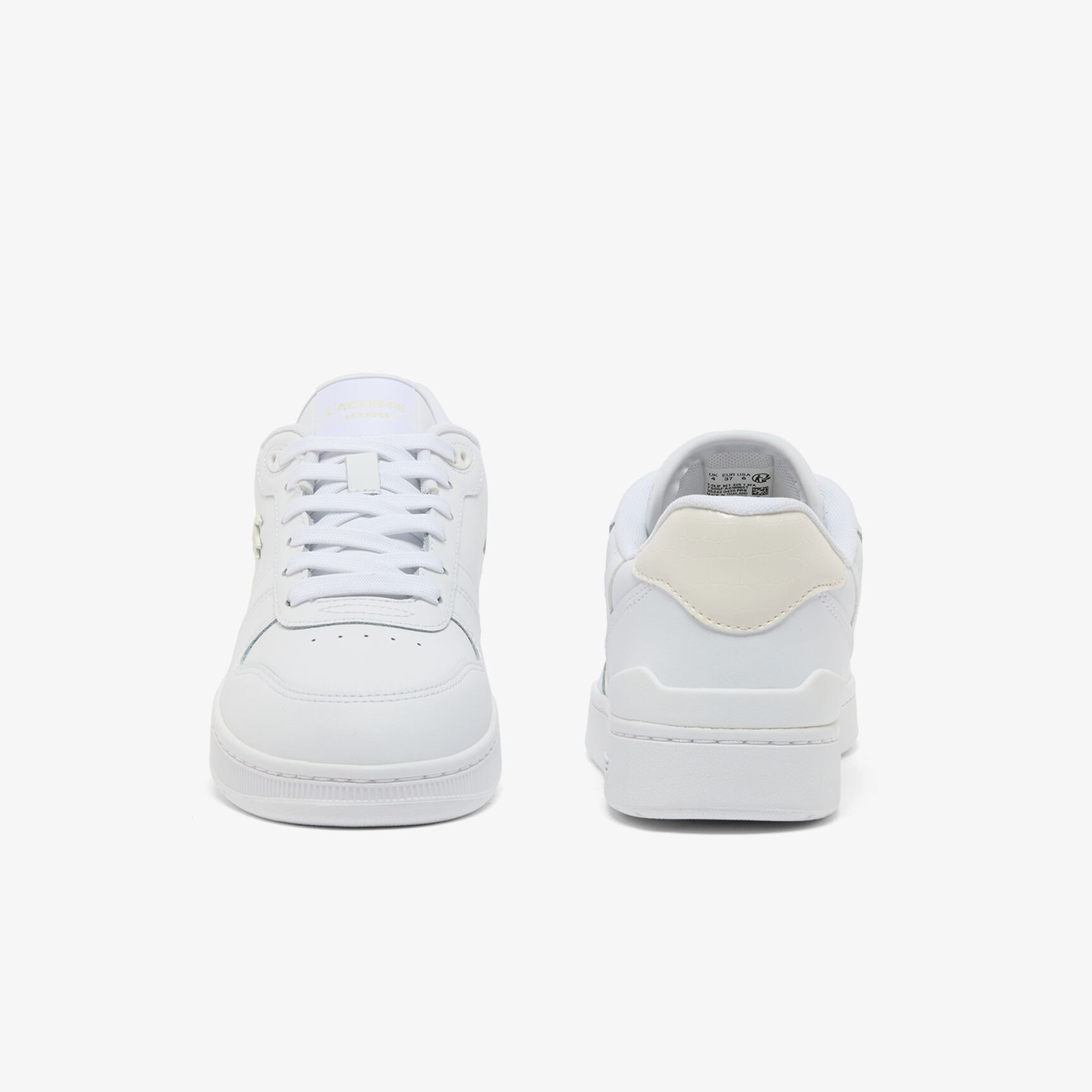 مجموعة أحذية رياضية جلدية نسائية بمشبك على شكل حرف T Women's T-Clip Set Leather Sneakers - 50SFA0188-65T