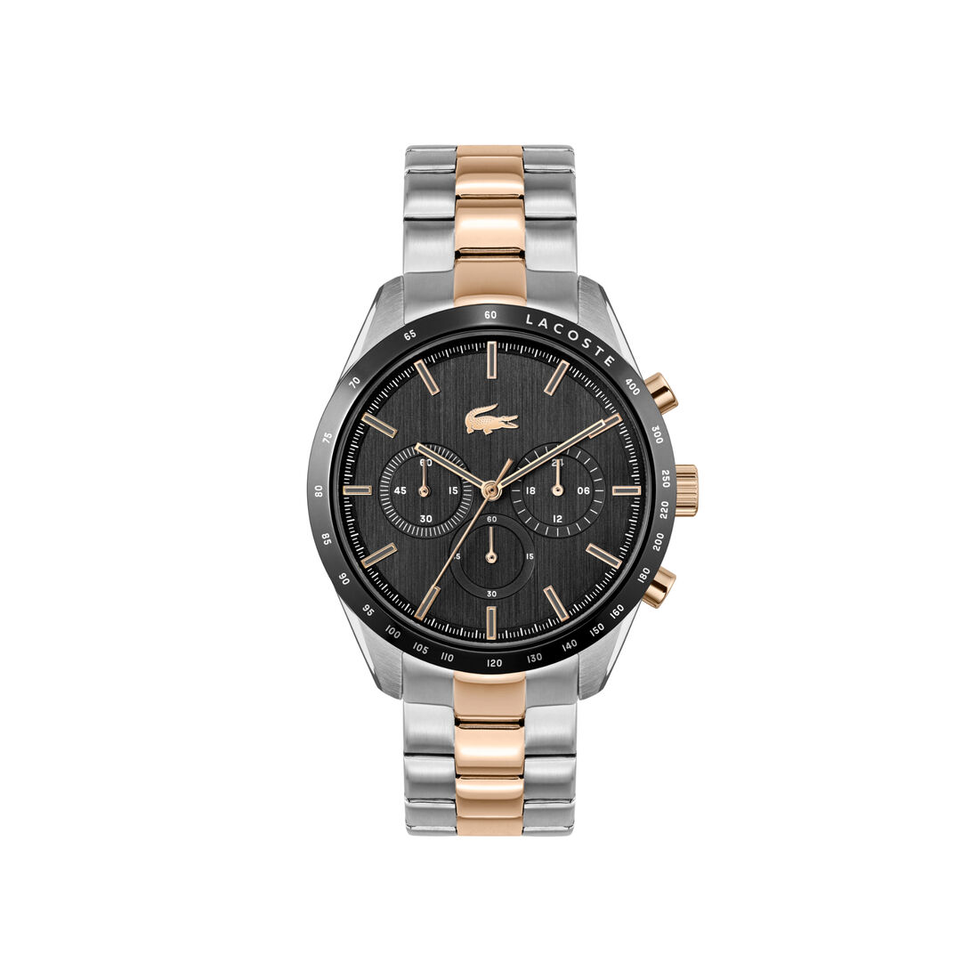 ساعة لاكوست بمينا رمادي للرجال مجموعة Lacoste Boston