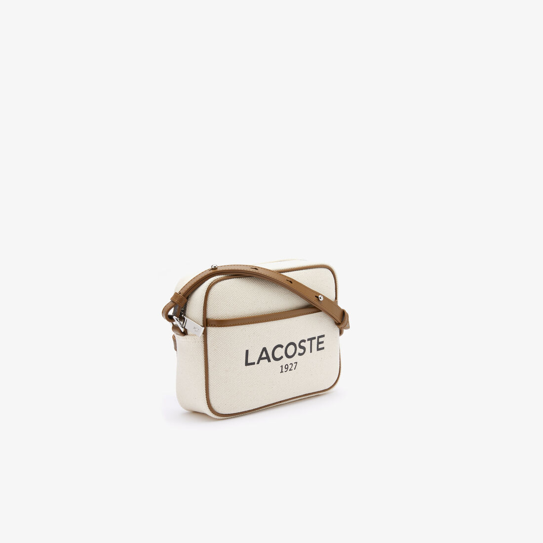 حقيبة كتف صغيرة قنب قطن بشعار الماركة للنساء مجموعة Héritage Canvas حقيبة كتف صغيرة قنب قطن بشعار الماركة للنساء مجموعة Héritage Canvas