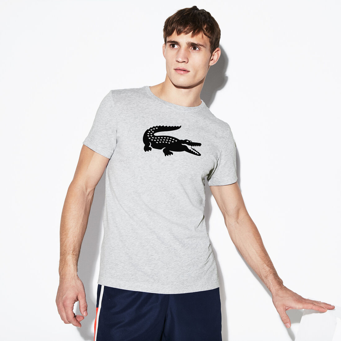 Men's Lacoste SPORT Oversized Crocodile Technical Jersey Tennis T-Shirt Men's Lacoste SPORT Oversized Crocodile Technical Jersey Tennis T-Shirt