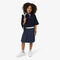 lacoste oxford cotton pleated skirt
