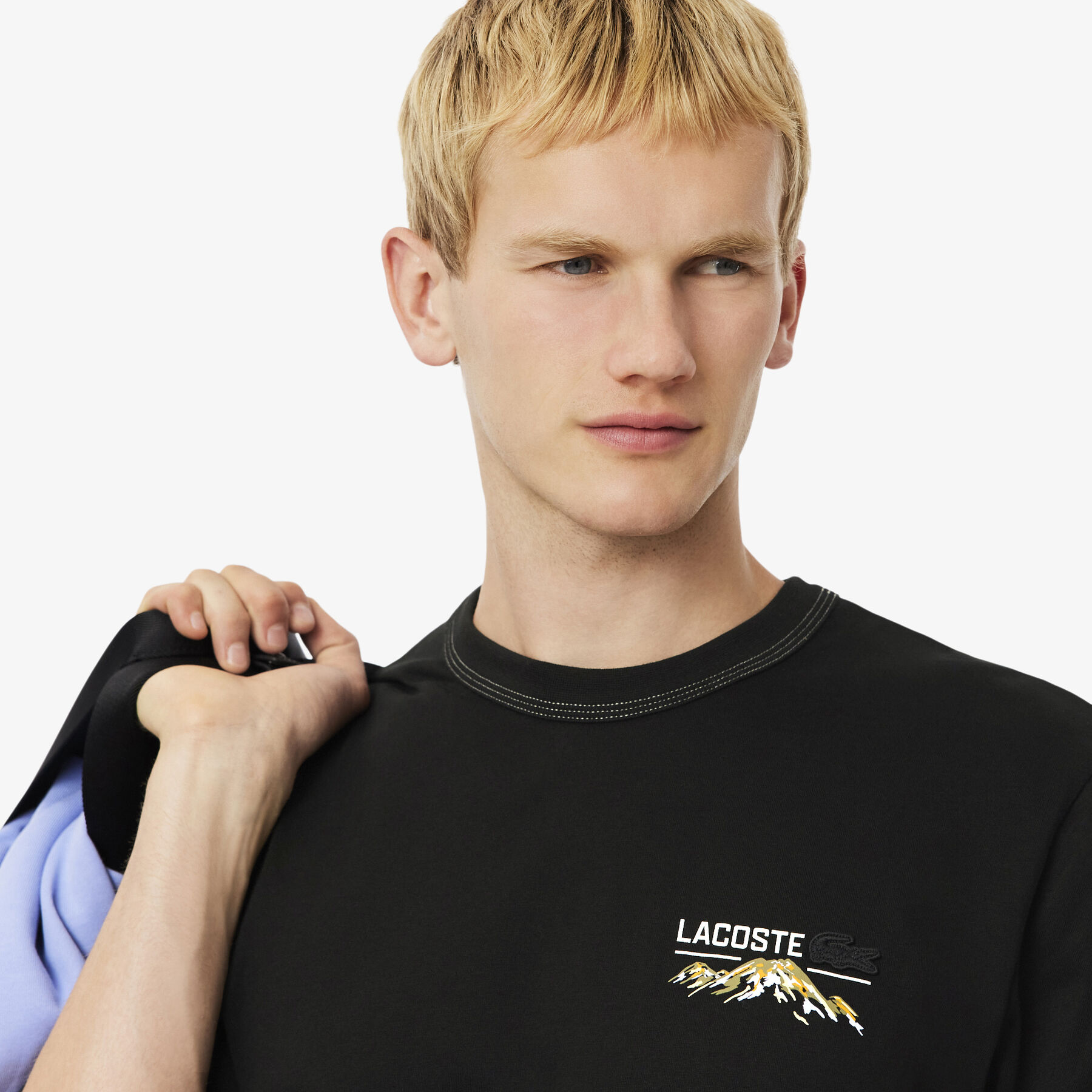 lacoste multi print jersey t shirt