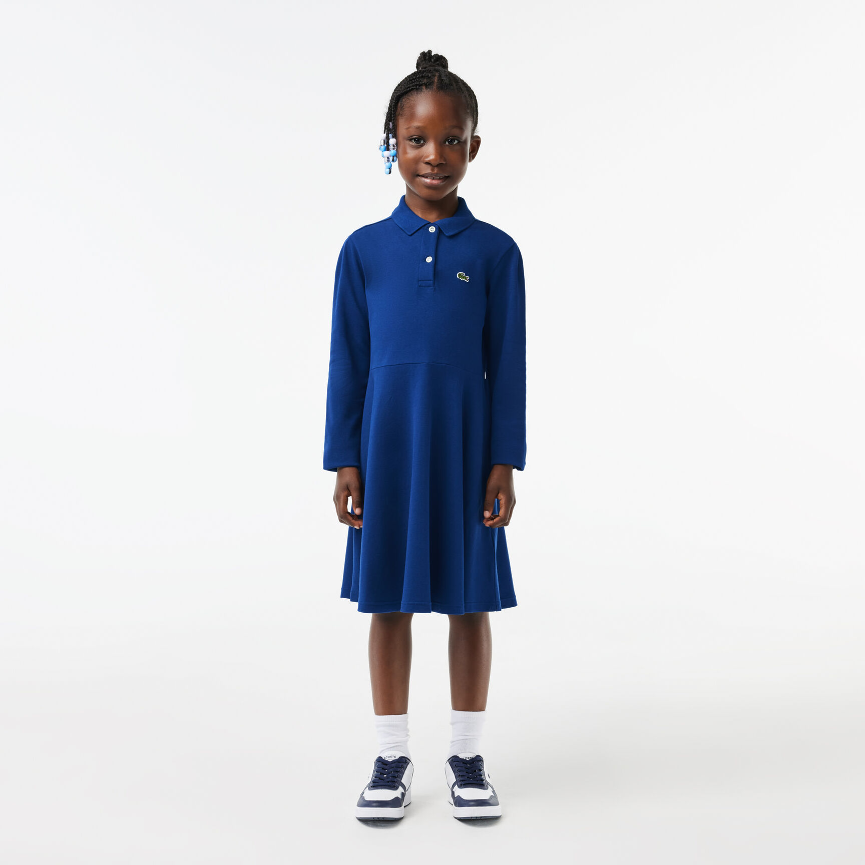 Girls' Lacoste Polo Collar Pique Dress Girls' Lacoste Polo Collar Piqu� Dress - EJ9751-00-F9F