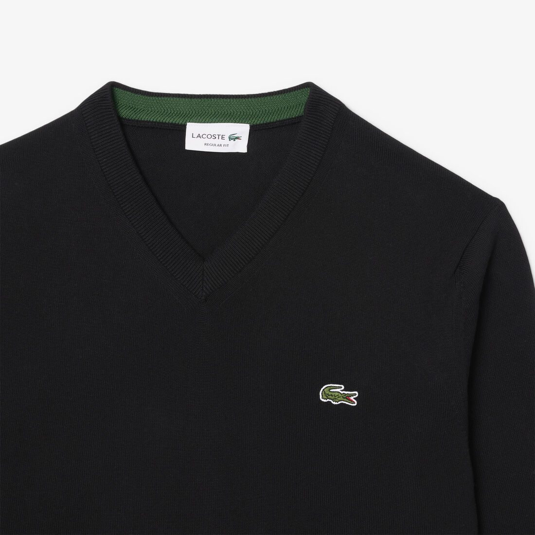 Monochrome Cotton V-neck Sweater Monochrome Cotton V-neck Sweater - AH1951-00-031