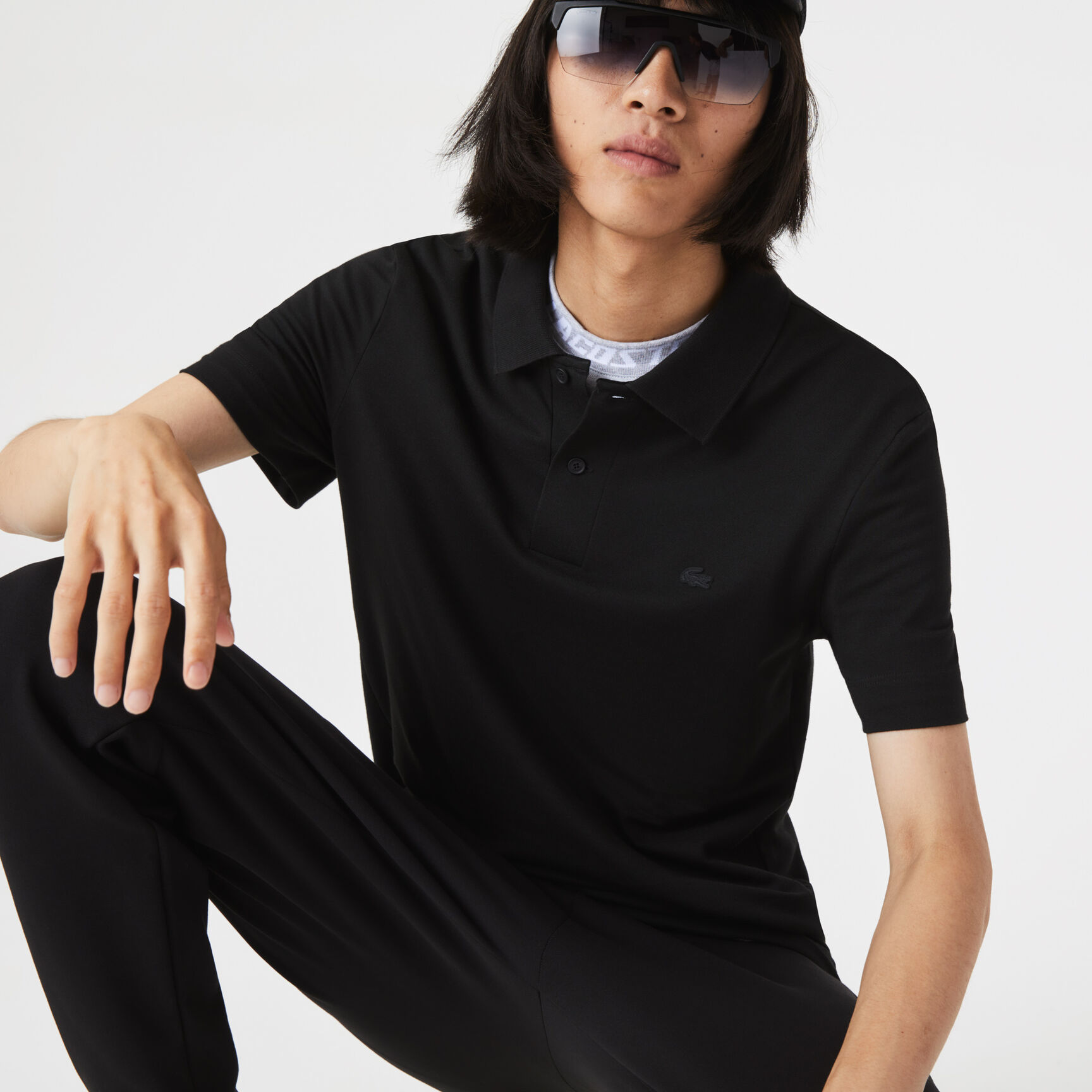 تيشيرت بولو لاكوست بيكيه قطن عضوي مطاطي بقصة ضيقة للرجال تيشيرت بولو لاكوست بيكيه قطن عضوي مطاطي بقصة ضيقة للرجال