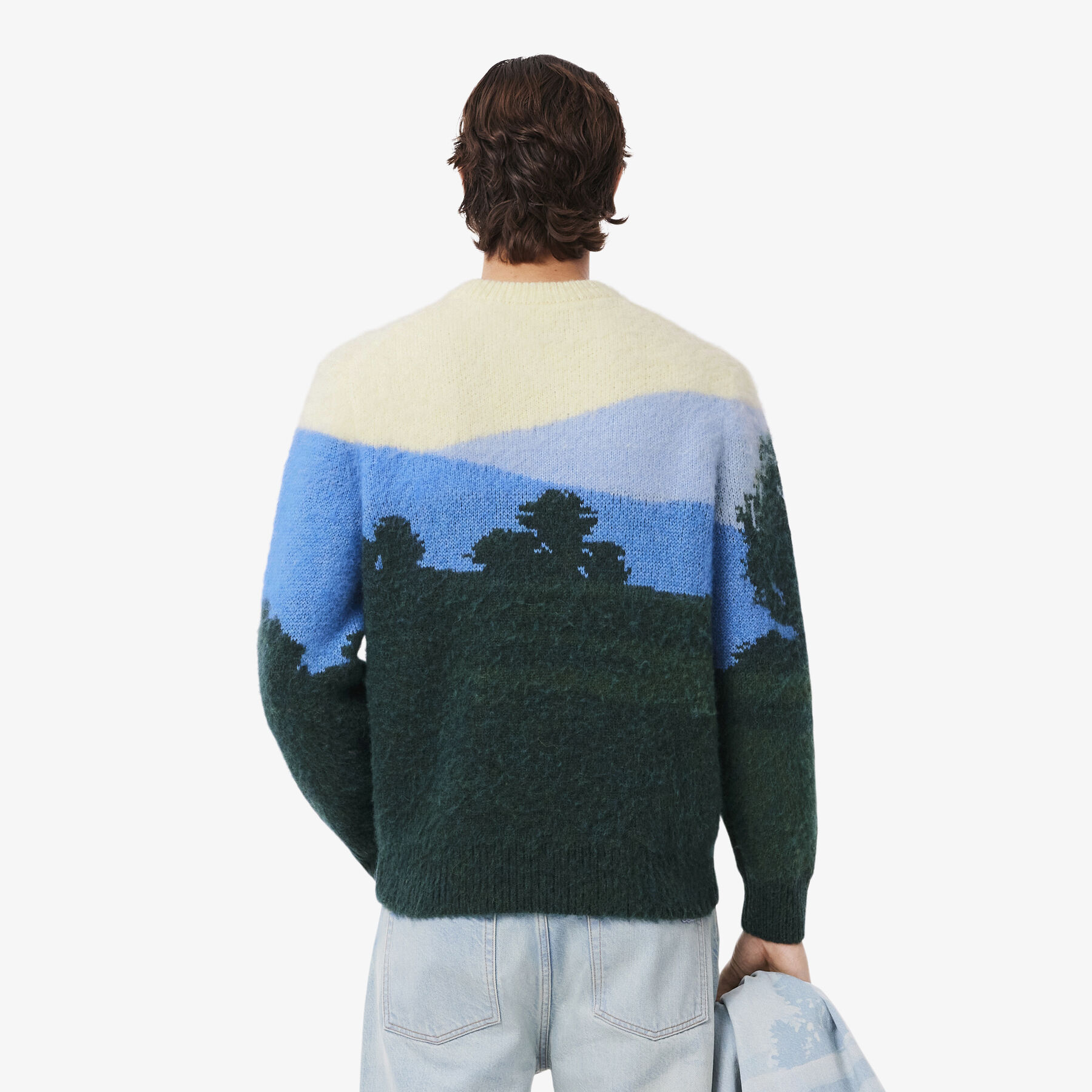 Landscape Jacquard Alpaca Wool Sweater - AH5945-00-9IK