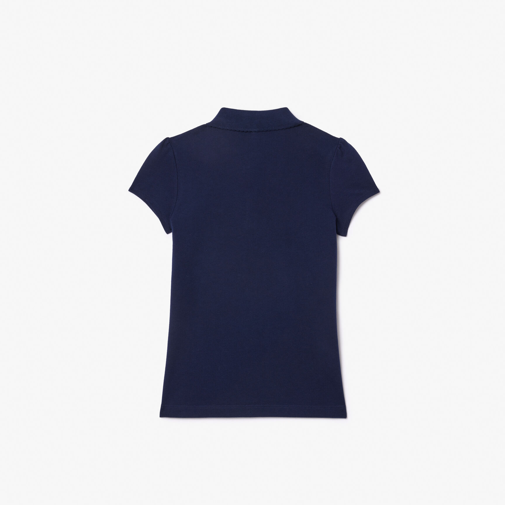 Girls' Lacoste Scalloped Collar Mini Pique Polo Shirt - PJ3594-00-166