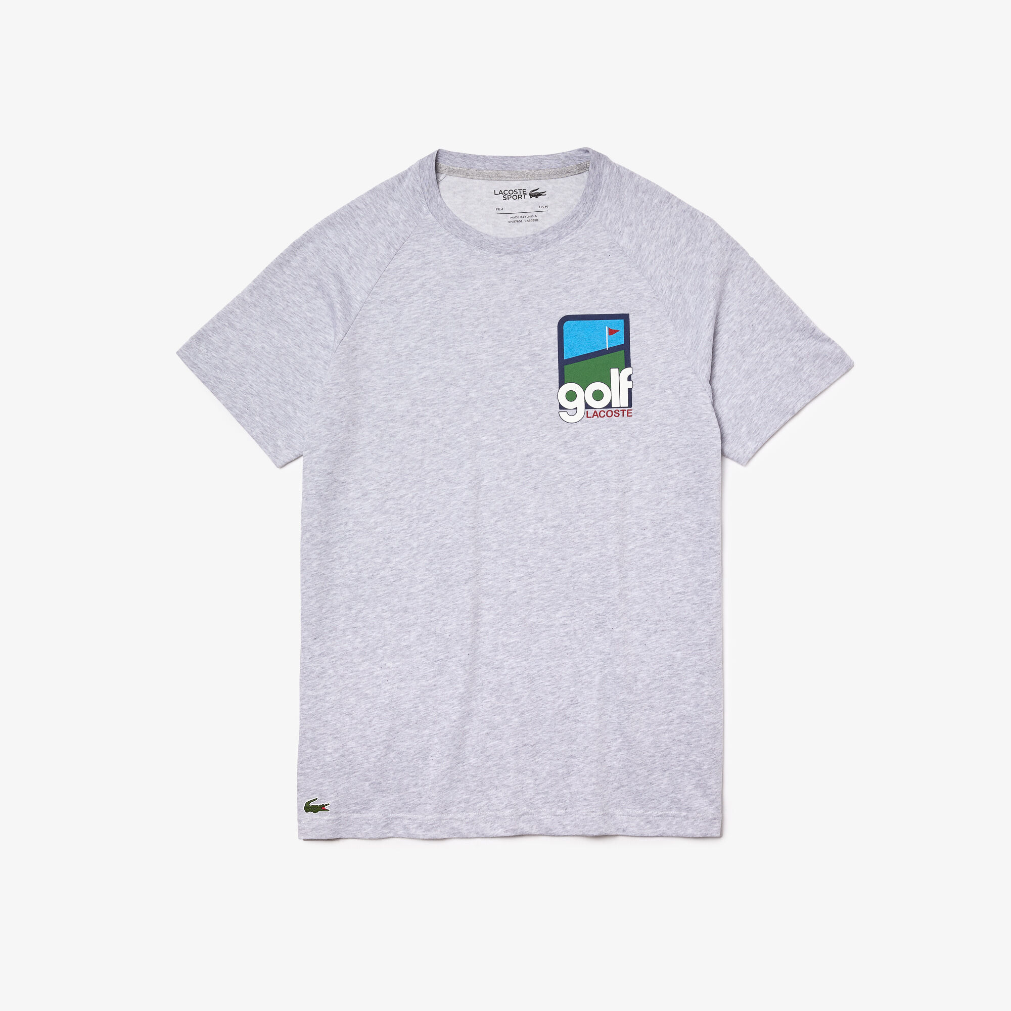 Men’s Lacoste SPORT 3D Design Breathable Cotton Golf T-shirt