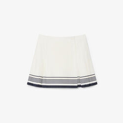 Short Pleated Wrap Skirt