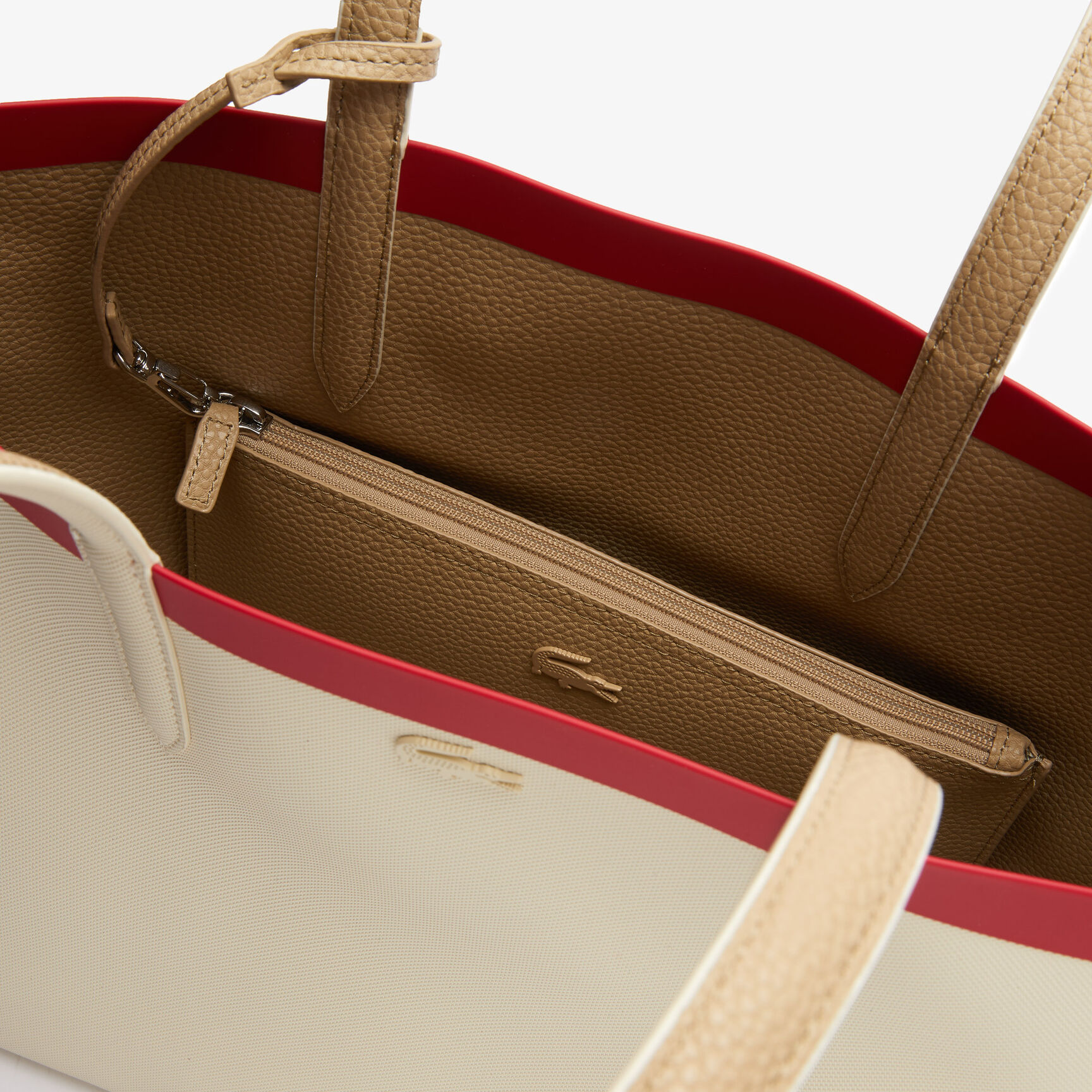 Women's Anna Removable Zip Pouch Canvas Large Shopper Bag Women's Anna Removable Zip Pouch Canvas Large Shopper Bag