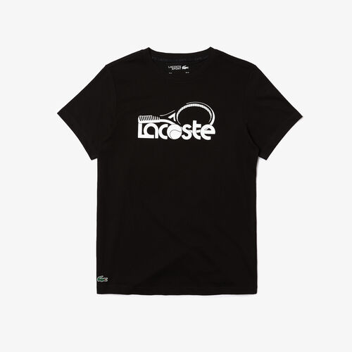 Men's Lacoste Sport Crew Neck Tennis Print Breathable T-shirt
