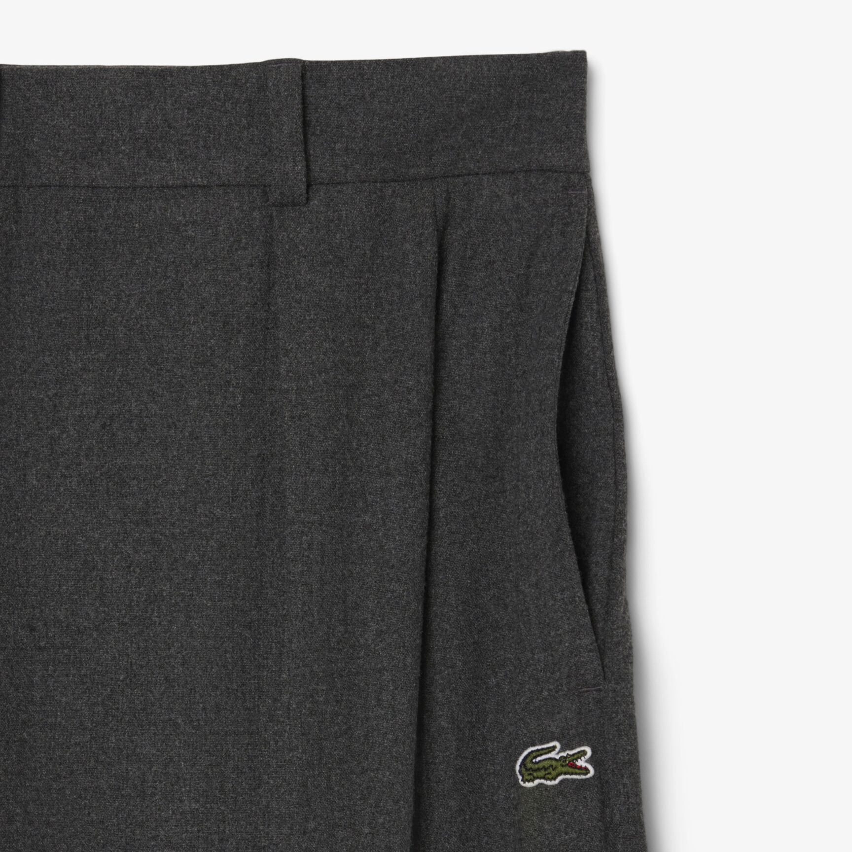 Oversized Pleated Flannel Pants - HF5359-00-050