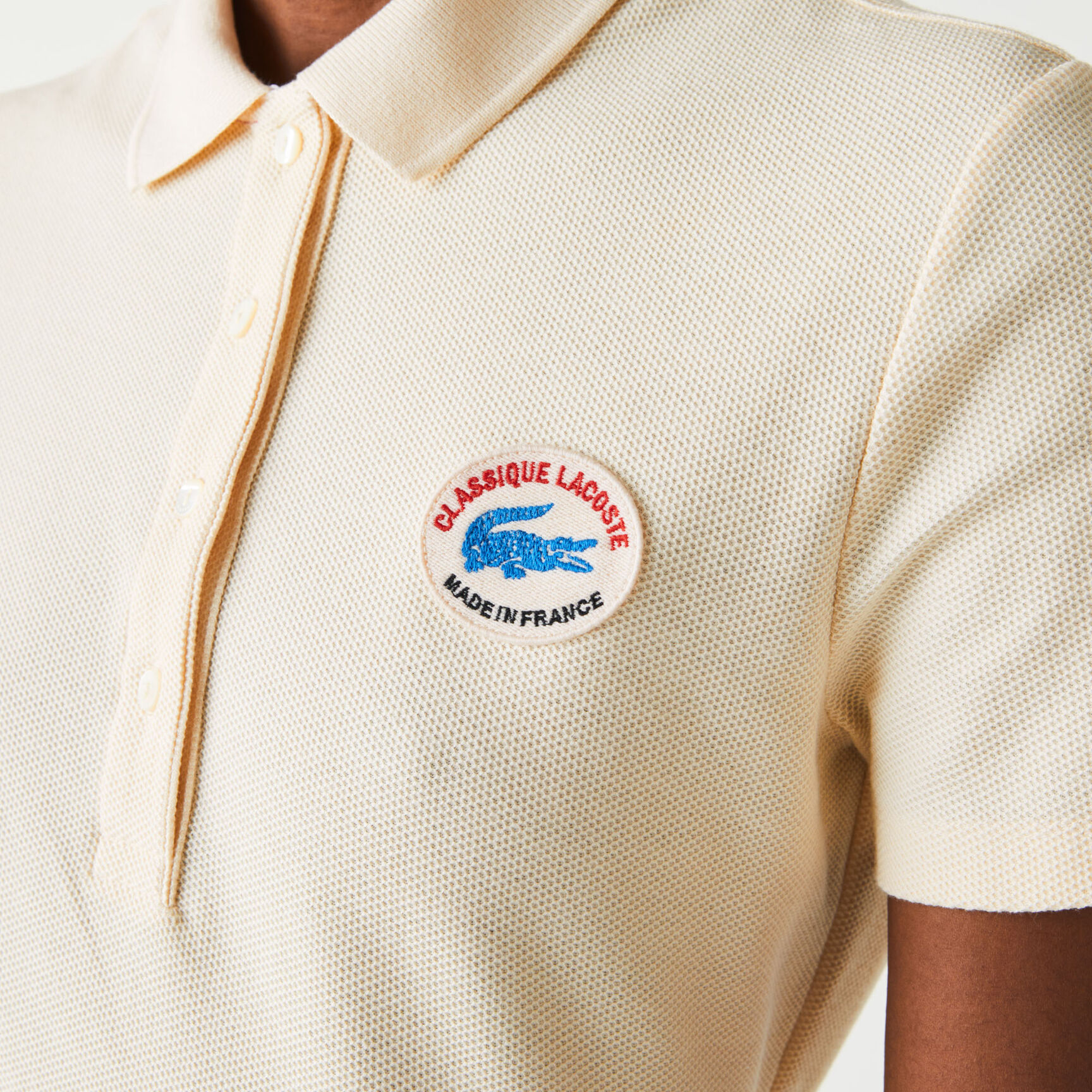 Women’s Made In France Organic Textured Cotton Piqué Polo Dress