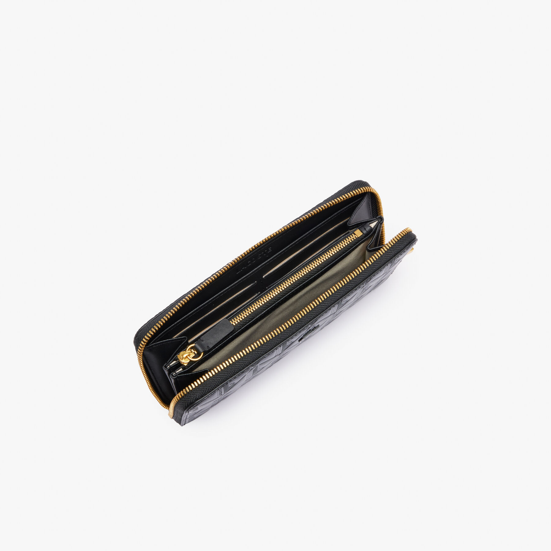 محفظة ماهيكي نصف قمرية من الجلد المنقوش Maheki Zipped Embossed Leather Billfold - NF4790MH-000