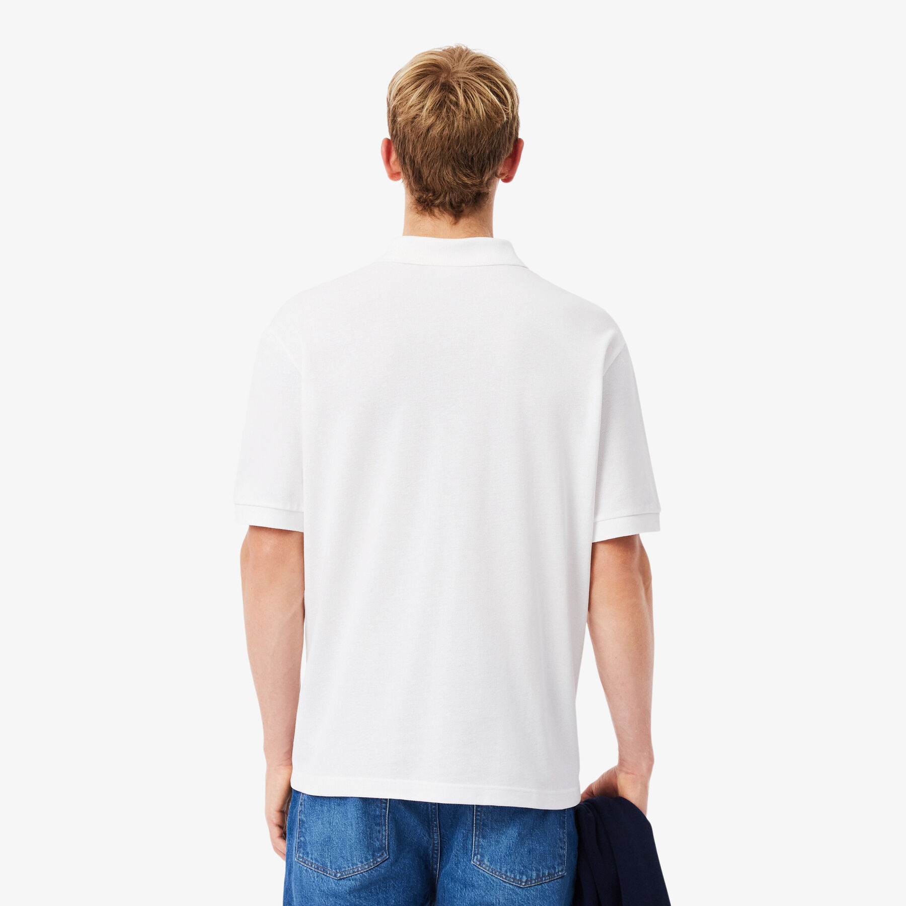 تيشيرت بولو فضفاض من قماش بيكيه ثقيل Loose Fit Heavy Pique Polo Shirt - PH7757-00-001