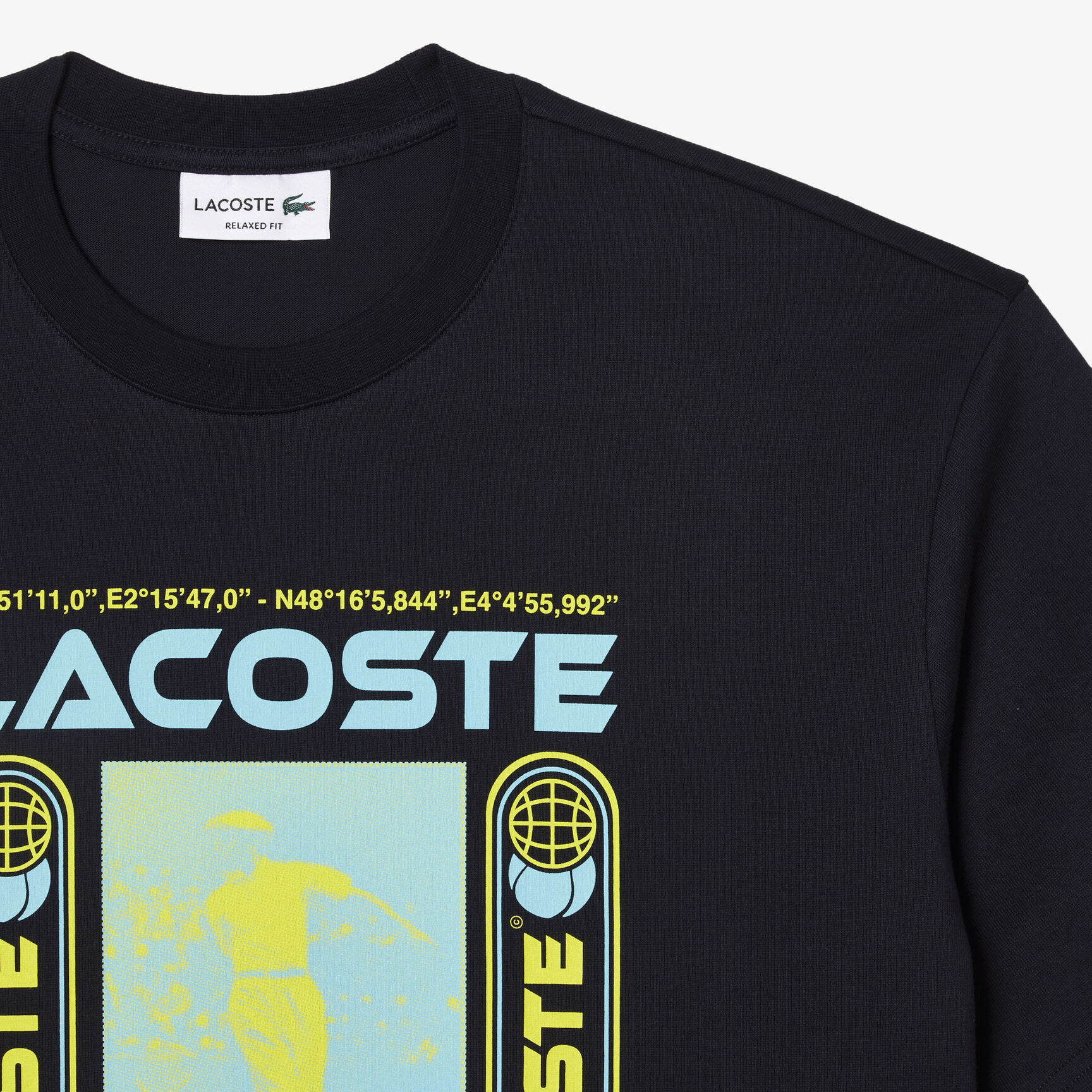 Relaxed Fit René Lacoste Print T-shirt - TH5642-00-HDE