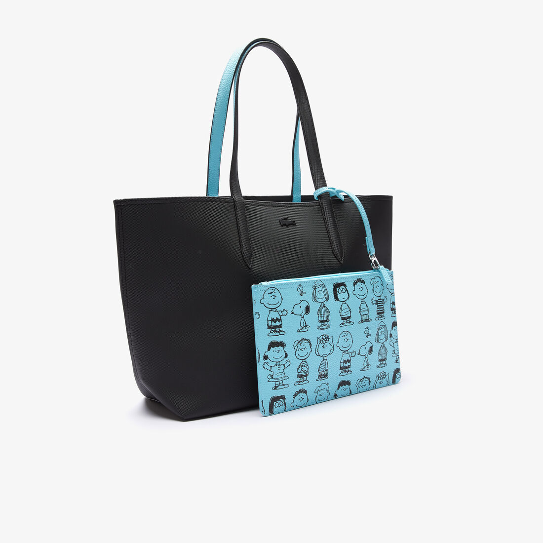 حقيبة تسوق كبيرة للنساء من Lacoste x Peanuts بسحاب حقيبة تسوق كبيرة للنساء من Lacoste x Peanuts بسحاب