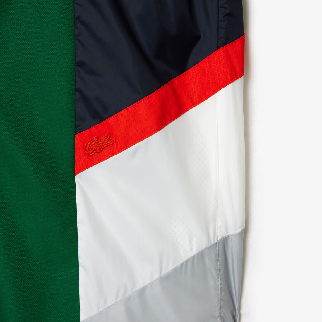 بنطال رياضي بتفاصيل بلون مغاير Mixed Material Colourblock Sportsuit Track Pants - XH1624-00-QIU