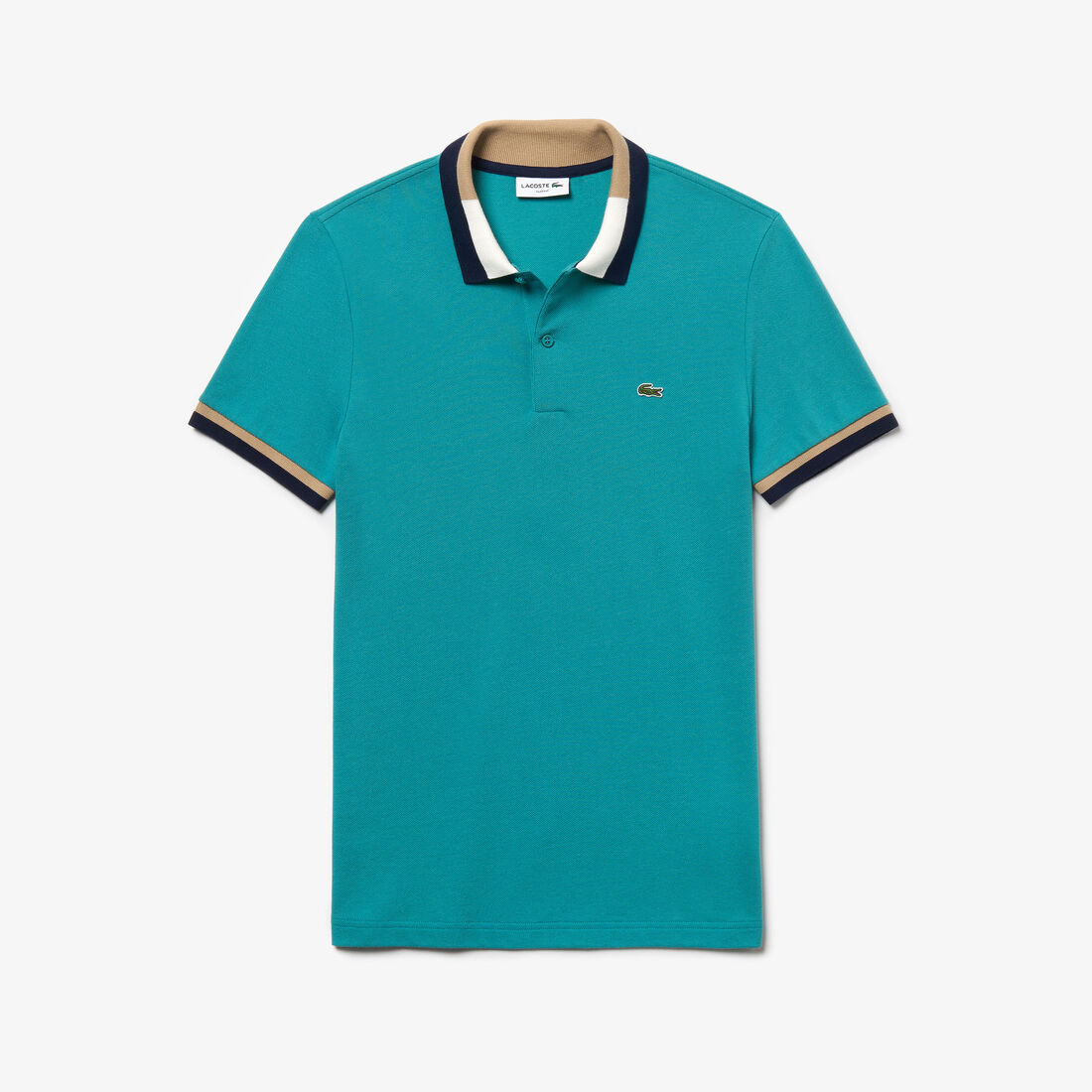 Men's Lacoste Contrast Cotton Polo Shirt Men's Lacoste Contrast Cotton Polo Shirt