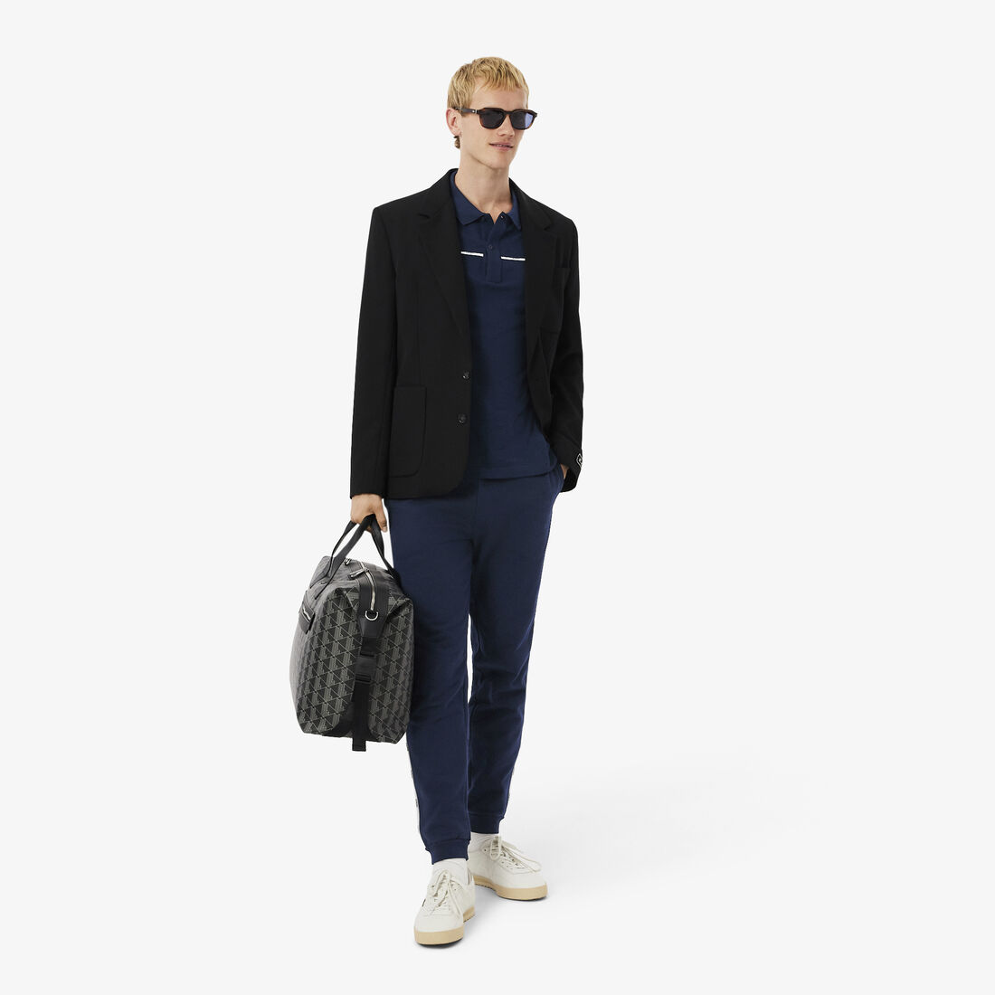 تيشيرت بولو L.12.12 بقصة عادية وتفاصيل شعارية Regular Fit Logo Trim L.12.12 Polo Shirt - PH9863-00-166