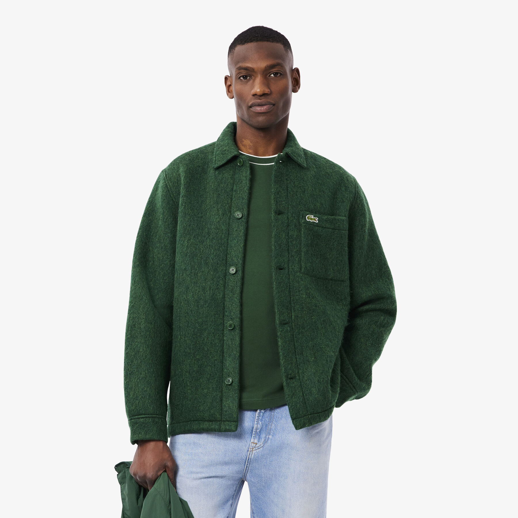 قميص خارجي من مزيج الصوف Wool Blend Felt Overshirt - CH8997-00-132