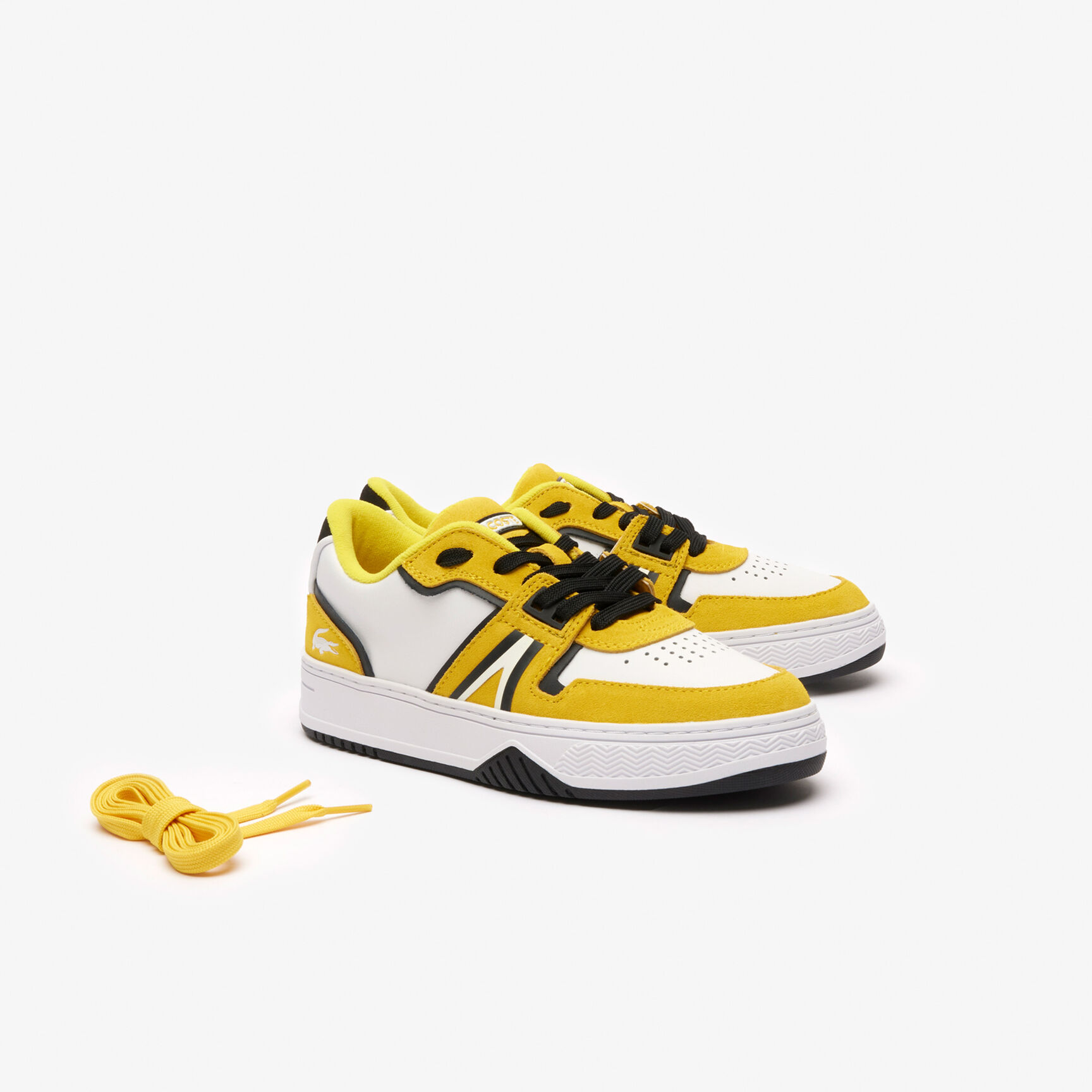 سنيكرز L001 جلد مغلف للنساء Women's L001 Coated Leather Trainers - 46SFA0044-V05