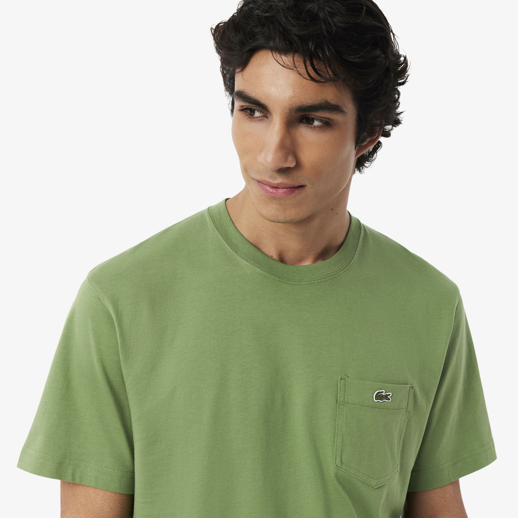 Cotton T-shirt with Breast Pocket - TH2827-00-02M