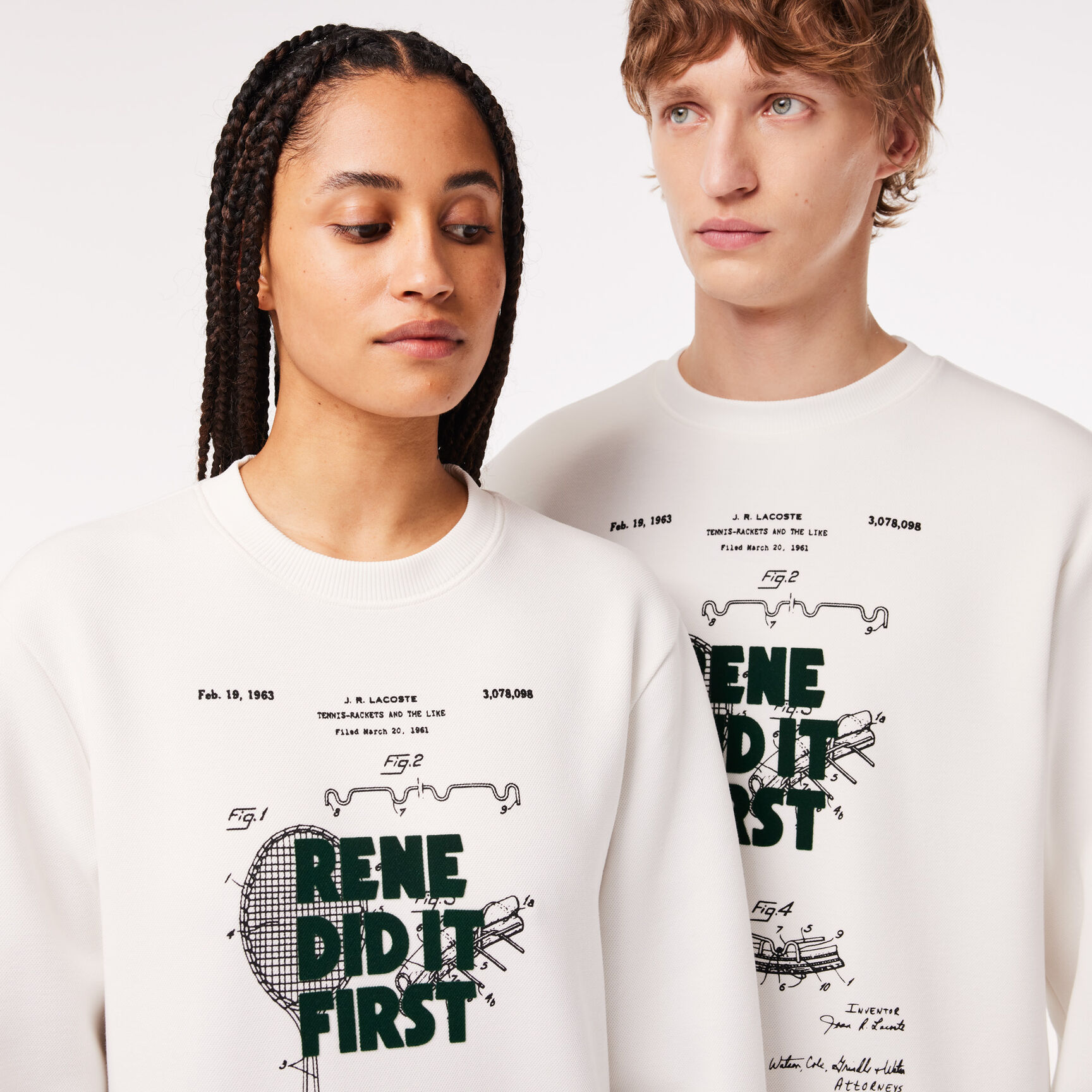 Patent Motif Pique Jogger Sweatshirt - SH0129-00-70V