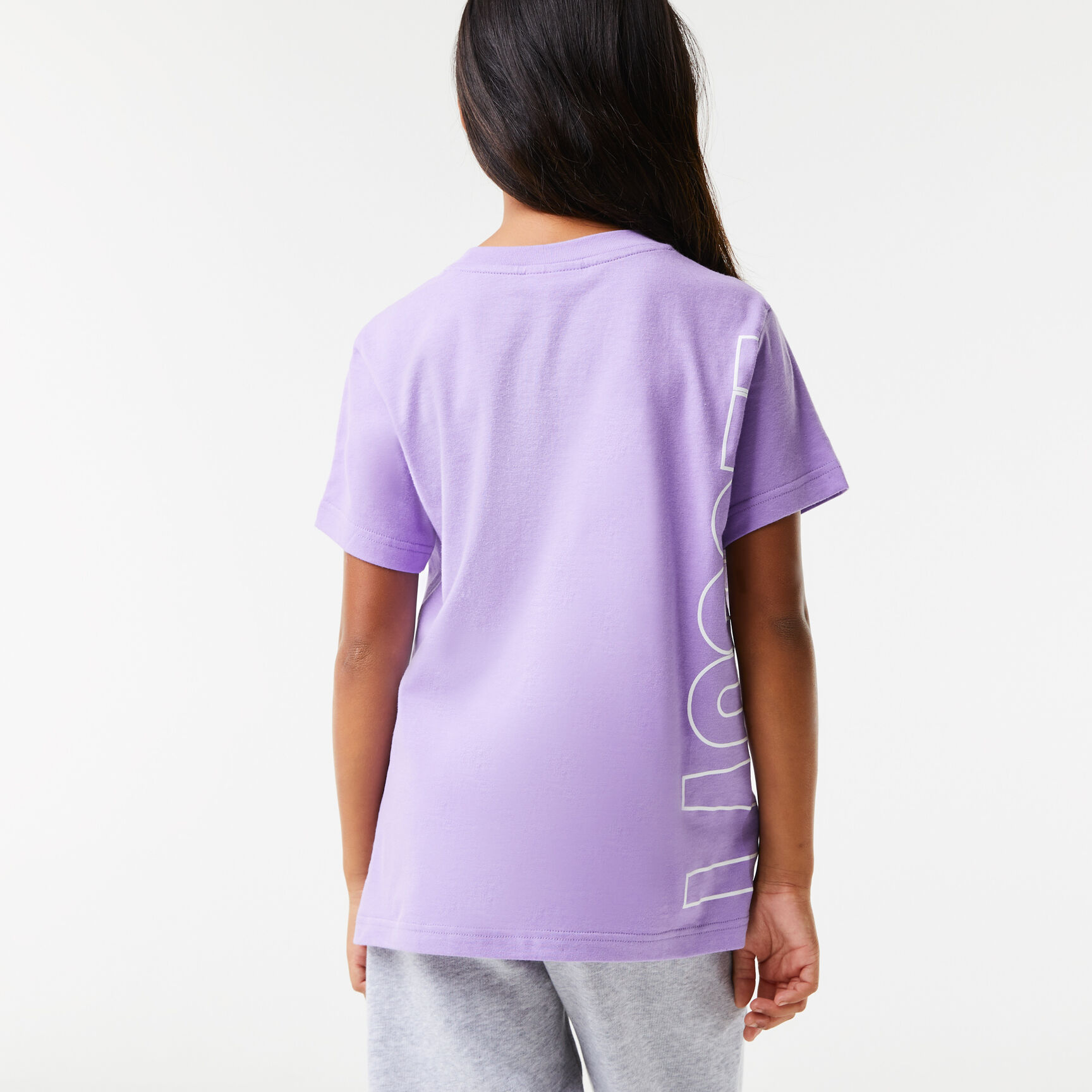 تيشيرت لاكوست قطن جيرسيه بطبعة كبيرة لشعار الماركة للأطفال تيشيرت لاكوست قطن جيرسيه بطبعة كبيرة لشعار الماركة للأطفال