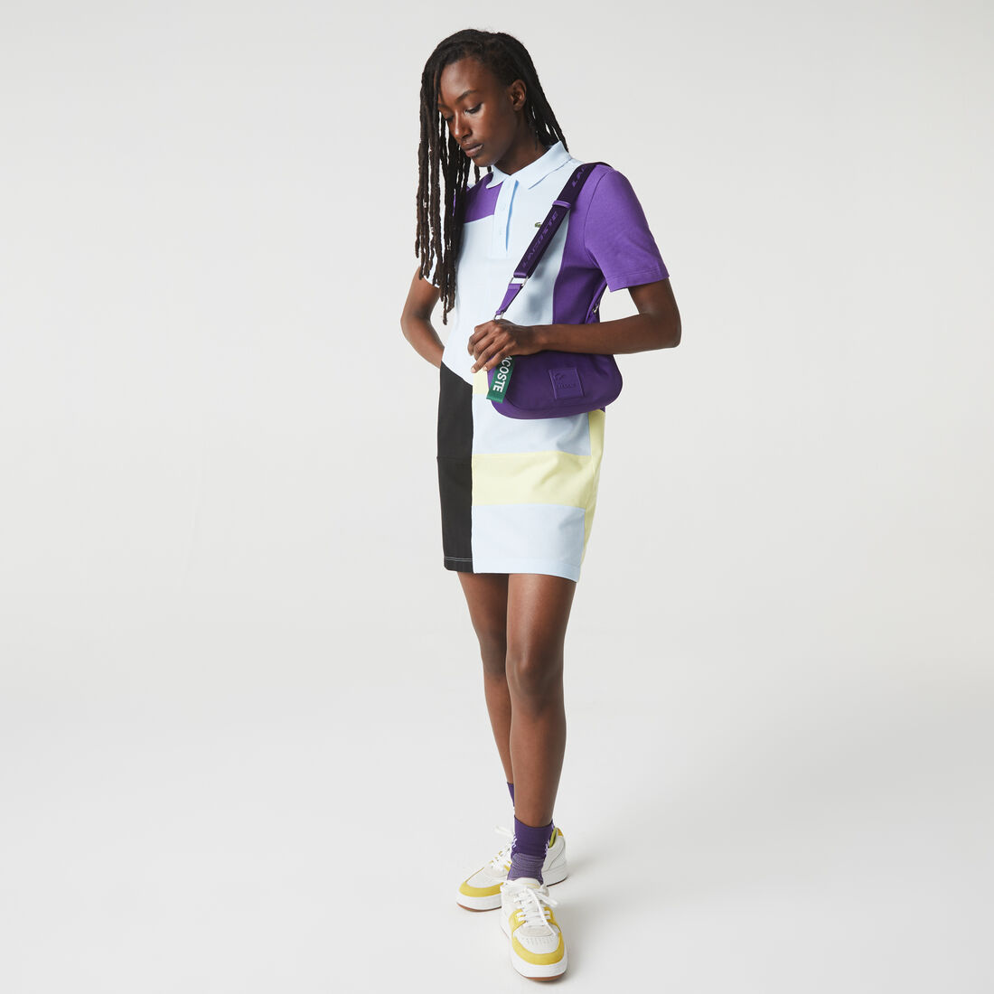 حقيبة مستطيلة برقعة شعار لاكوست للنساء حقيبة مستطيلة برقعة شعار لاكوست للنساء