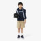 lacoste cotton colour block t shirt