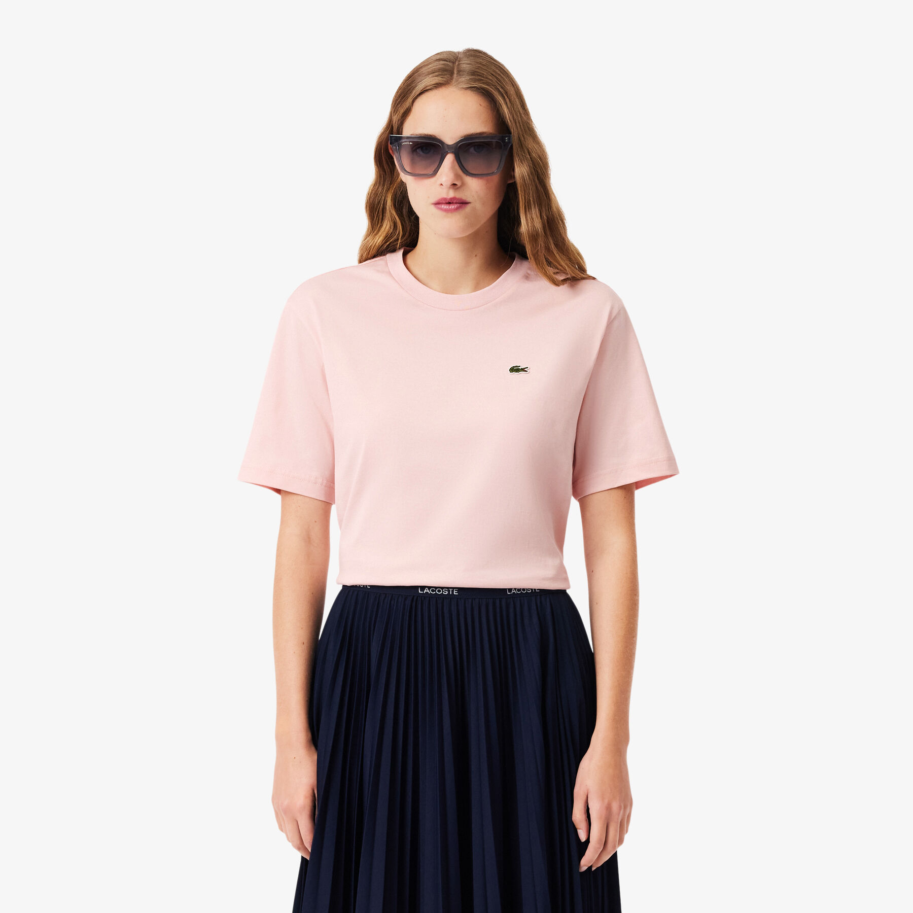 lacoste relaxed fit soft cotton t shirt