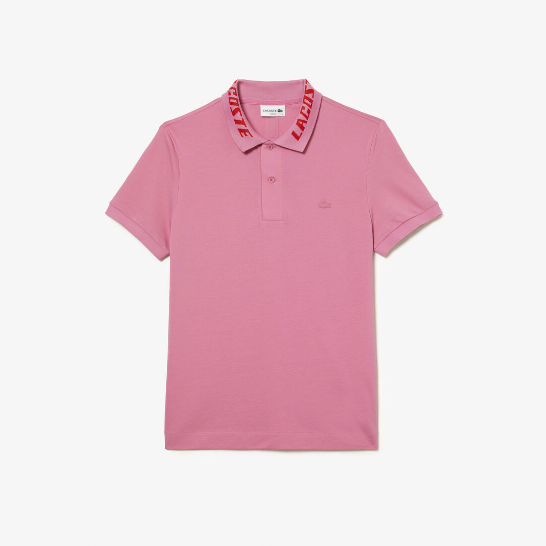 تيشيرت بولو لاكوست بيكيه مطاطي بقصة ضيقة وشعار الماركة للرجال تيشيرت بولو لاكوست بيكيه مطاطي بقصة ضيقة وشعار الماركة للرجال