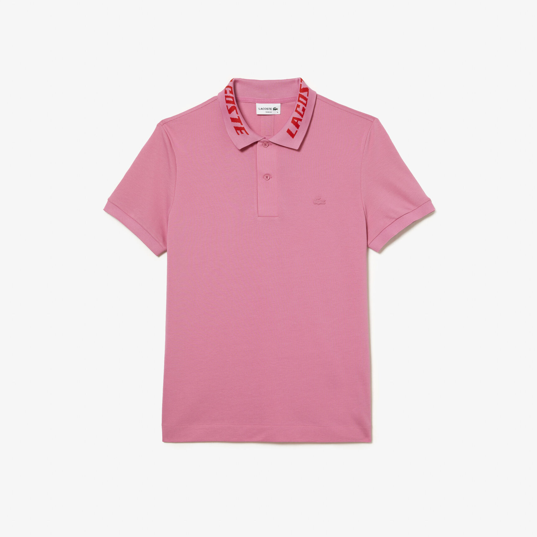 تيشيرت بولو لاكوست بيكيه مطاطي بقصة ضيقة وشعار الماركة للرجال تيشيرت بولو لاكوست بيكيه مطاطي بقصة ضيقة وشعار الماركة للرجال