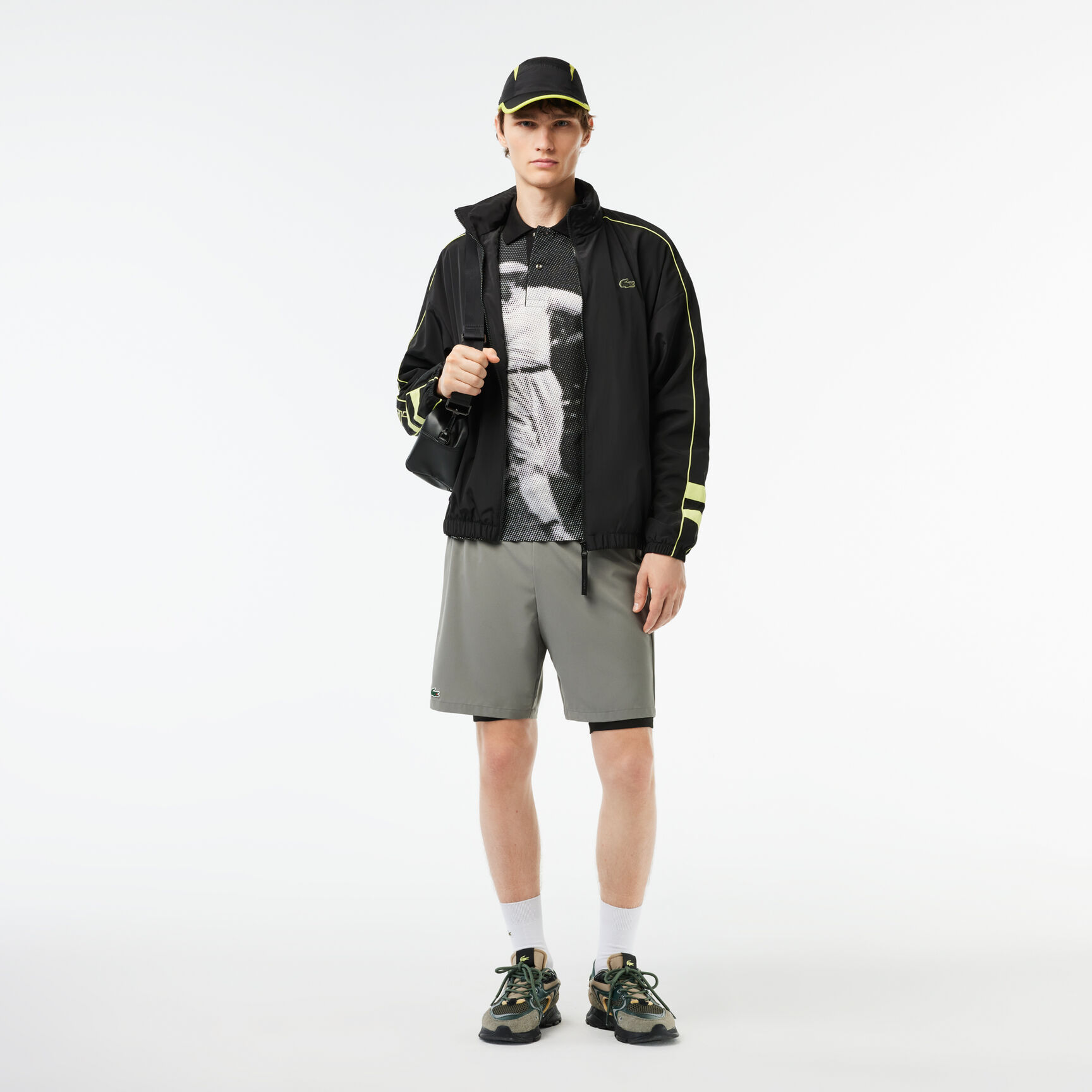 Contrast Detail Water Resistant Zipped Taffeta Sportsuit Jacket Contrast Detail Water Resistant Zipped Taffeta Sportsuit Jacket - BH1607-00-6VT