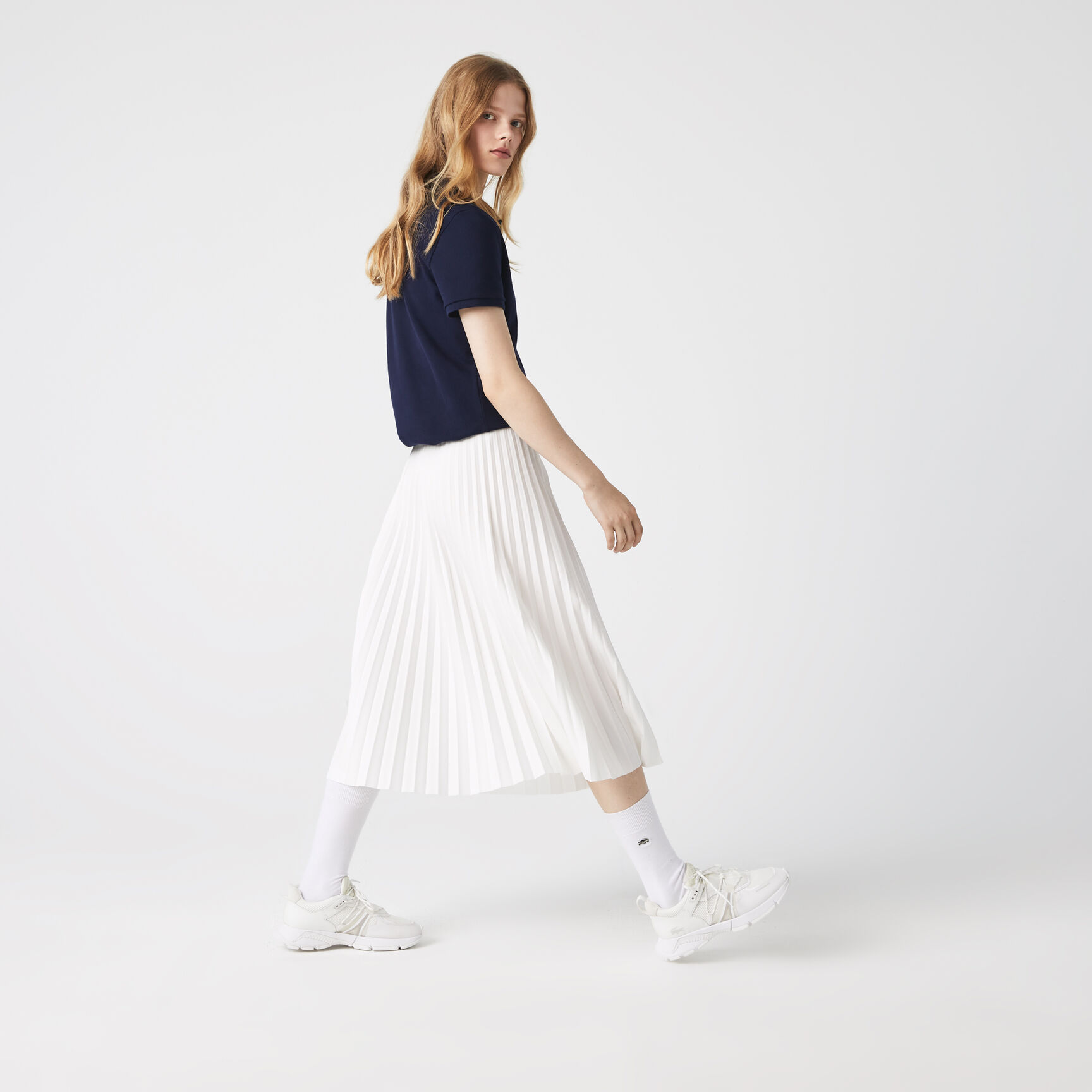 تنورة نسائية بطيات بخصر مطاطي Women's Elasticised Waist Flowing Pleated Skirt - JF8050-00-70V